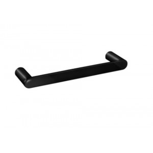 Bellino Gloss Black Solid Brass Towel Rail 300mm